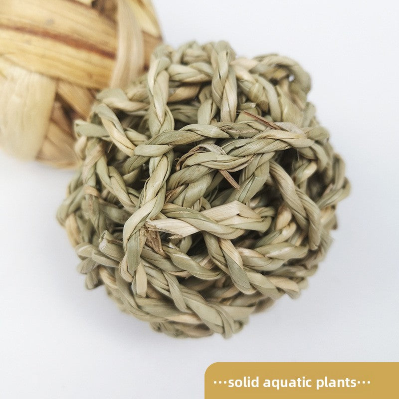 Handmade Grass Chew Balls for Small Pets
