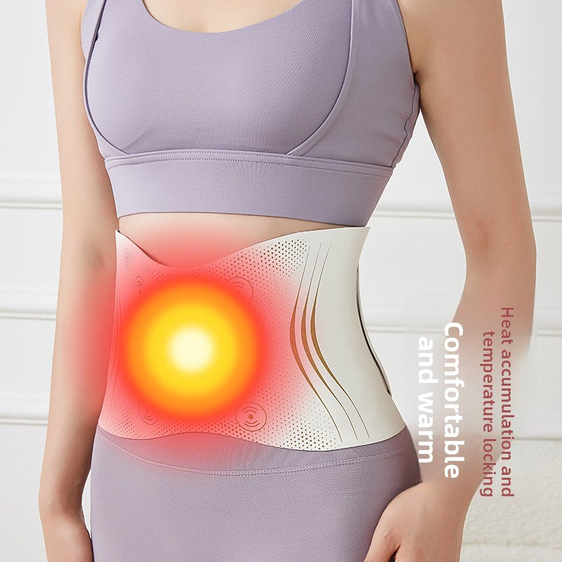 Portable Heating Pulse Massage Waist Belt with EMS Technology