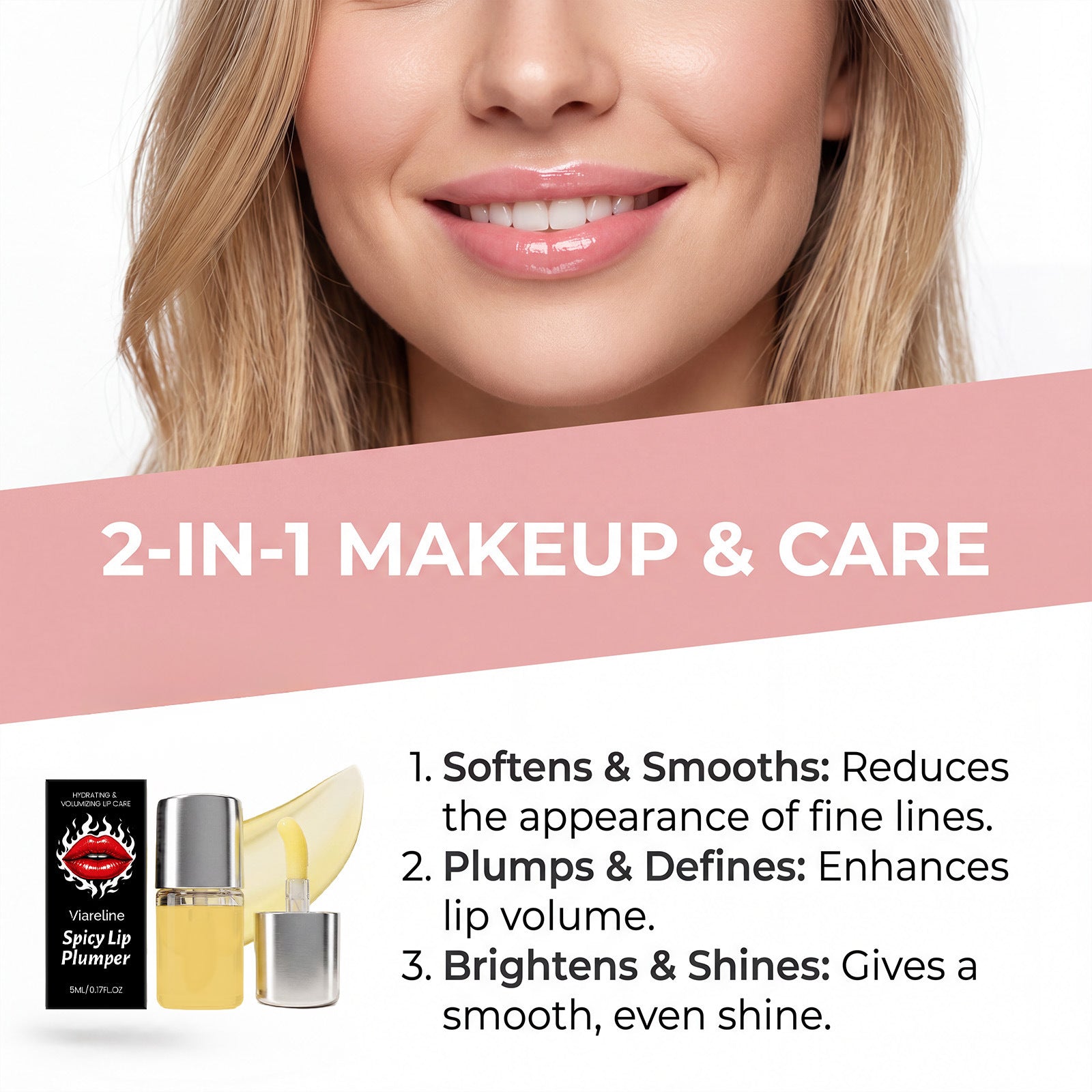 Viareline Moisturizing Lip Gloss Oil