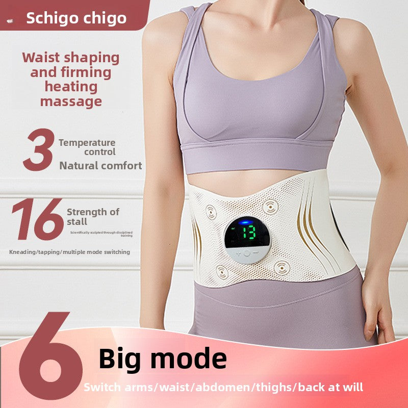 Portable Heating Pulse Massage Waist Belt with EMS Technology