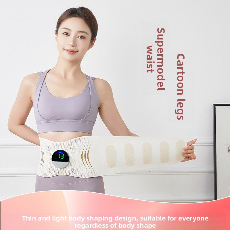 Portable Heating Pulse Massage Waist Belt with EMS Technology