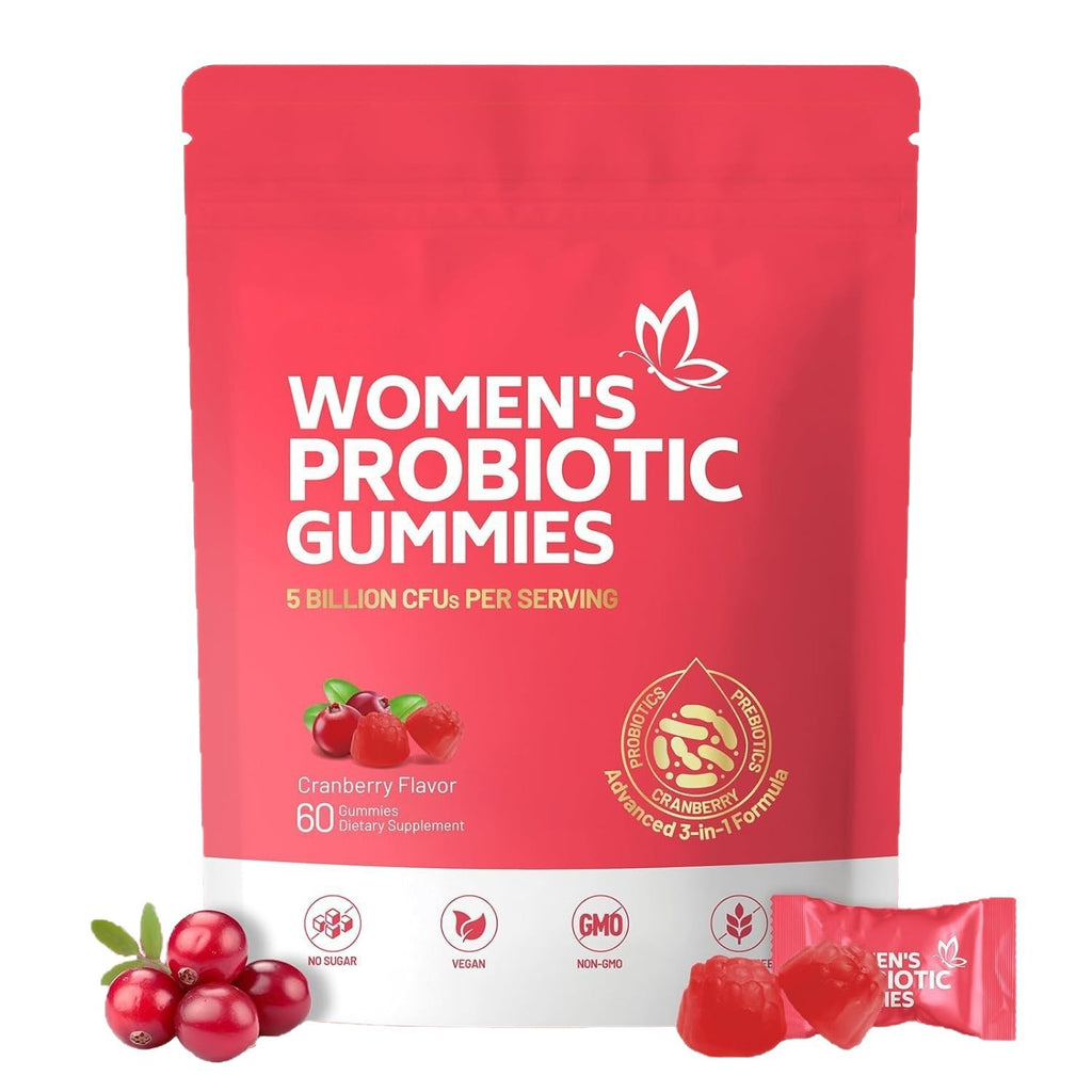 Cranberry Probiotic Gummies for Women