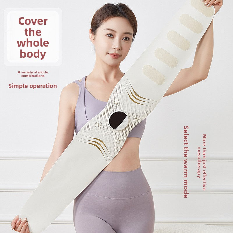 Portable Heating Pulse Massage Waist Belt with EMS Technology