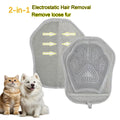 Pet Hair Remover Glove Electrostatic Adsorption Dual-Directional Brush