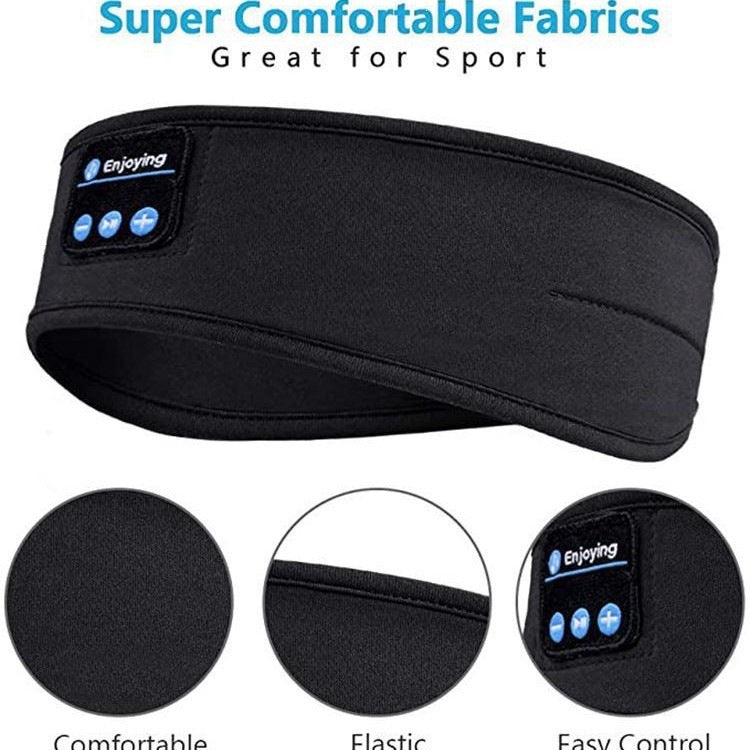 Wireless Bluetooth Sports Headband with Stereo Sound