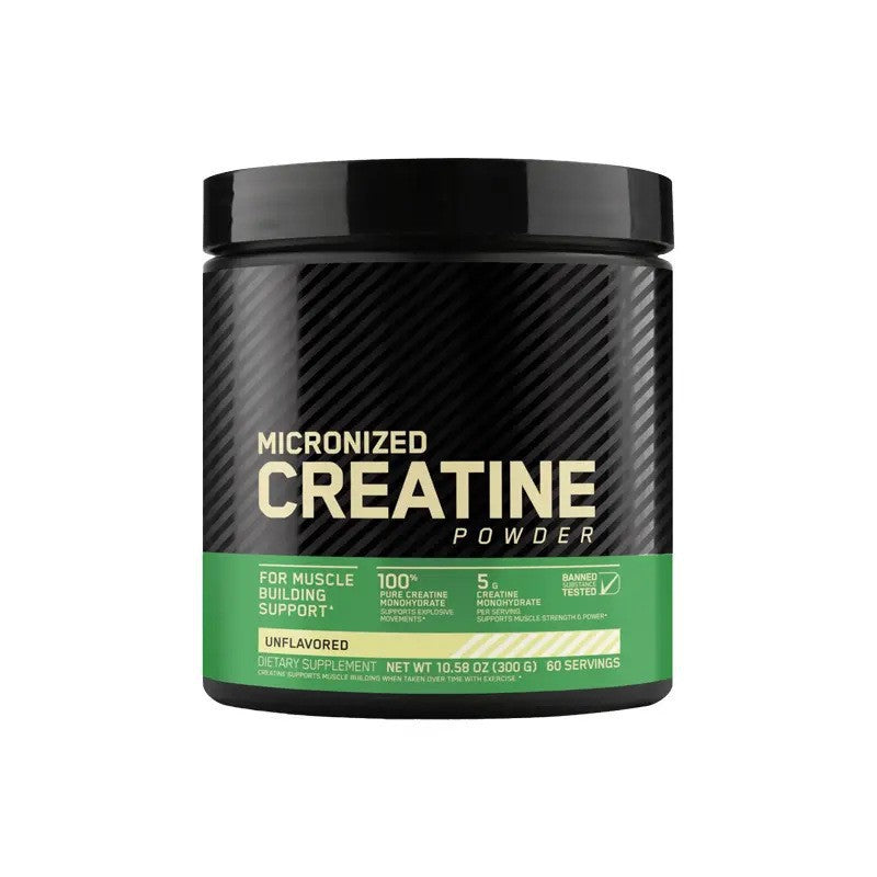 Whey protein powder and creatine powder