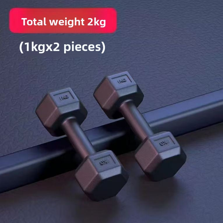 Hexagonal Cement Dumbbells for Home Fitness