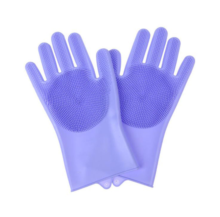 Pet Silicone Bath and Grooming Gloves