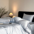 Solid-color high-end lyocell cool-feeling nude sleep sheet set