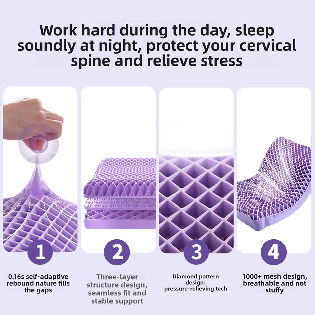 Breathable Cooling TPE Cervical Pillow for Deep Sleep