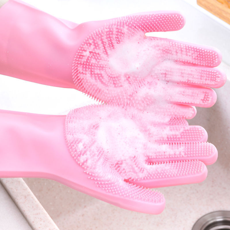 Pet Silicone Bath and Grooming Gloves