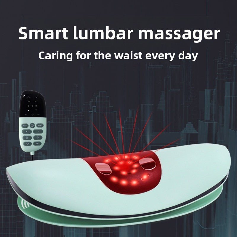 Curved Waist and Abdomen Massager with EMS and Far-Infrared Heat