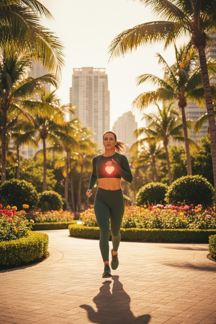 Mujer corriendo - Naturaleza Premium y Salud Cardiovascular